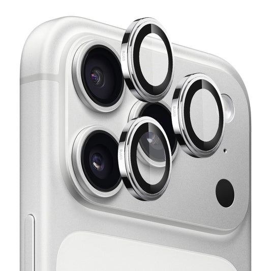 Blueo Sapphire Crystal hátlapi kameravédő fólia Apple iPhone 18 Pro / 18 Pro Max készülékhez, edzett üveg, ezüst színű