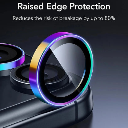 Hátsó kamera védőfólia ESR Armorite Apple iPhone 17 Pro Max / 17 Pro / 16 Pro Max / 16 Pro készülékekhez, Edzett üveg, Többszínű