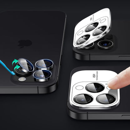 ESR Armorite hátsó kamera védőfólia Apple iPhone 17 Pro Max / 17 Pro / 16 Pro Max / 16 Pro készülékekhez, Edzett üveg, Fekete