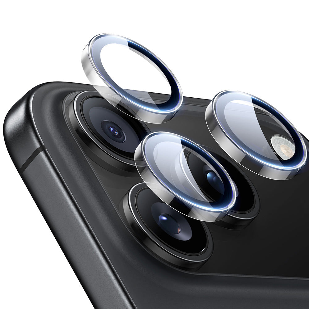 Hátsó kamera védőfólia ESR Armorite Apple iPhone 17 Pro Max / 17 Pro / 16 Pro Max / 16 Pro készülékekhez, Edzett üveg, Átlátszó