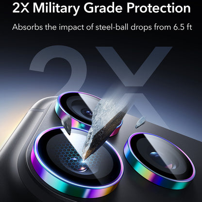 ESR Armorite hátlapi kamera védőfólia Apple iPhone 18 Pro / 18 Pro max készülékhez, edzett üveg, többszínű