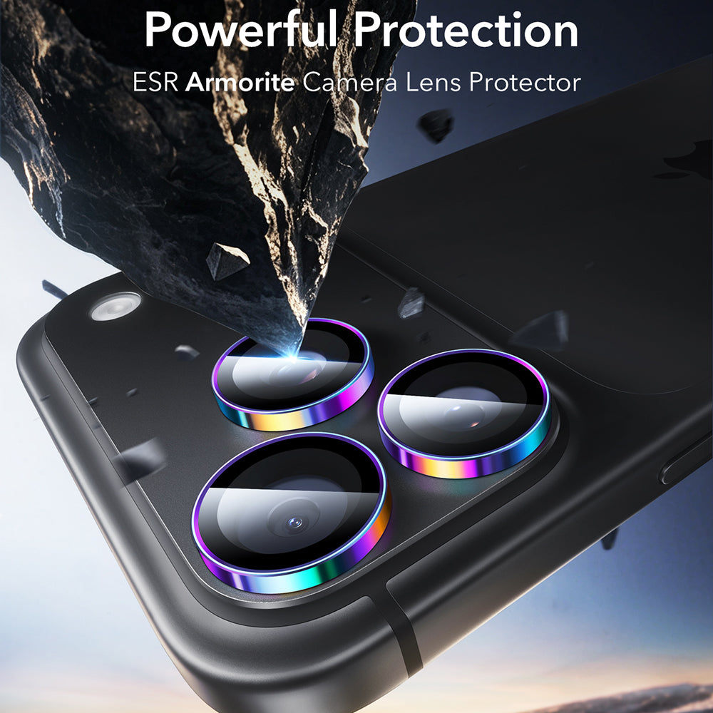 ESR Armorite hátlapi kamera védőfólia Apple iPhone 18 Pro / 18 Pro max készülékhez, edzett üveg, többszínű