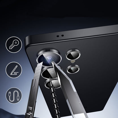 Hátsó kamera védőfólia ESR Armorite Samsung Galaxy S25 Ultra S938-hoz, Edzett üveg, Átlátszó