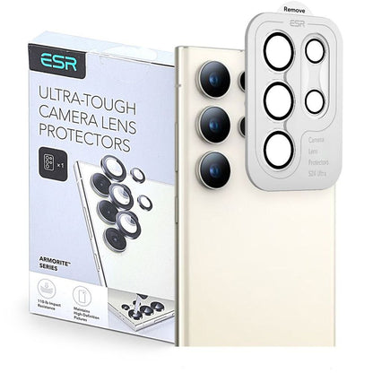 Hátsó kamera védőfólia ESR Armorite Samsung Galaxy S25 Ultra S938-hoz, Edzett üveg, Átlátszó