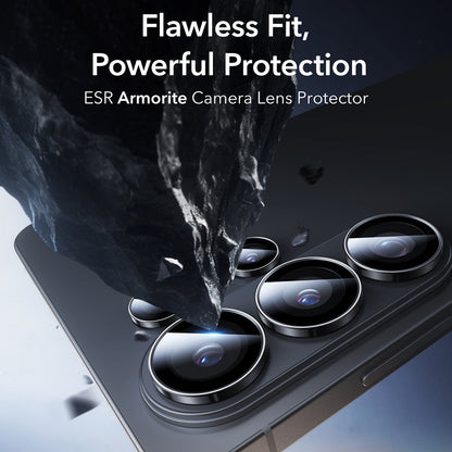 ESR Armorite hátsó kamera védőfólia Samsung Galaxy S26 Ultra S948-hoz, Edzett üveg, Fekete