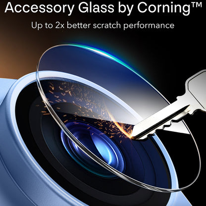 ESR Armorite Pro hátlapi kamera védőfólia Apple iPhone 18 Pro Max készülékhez, edzett üveg, kék