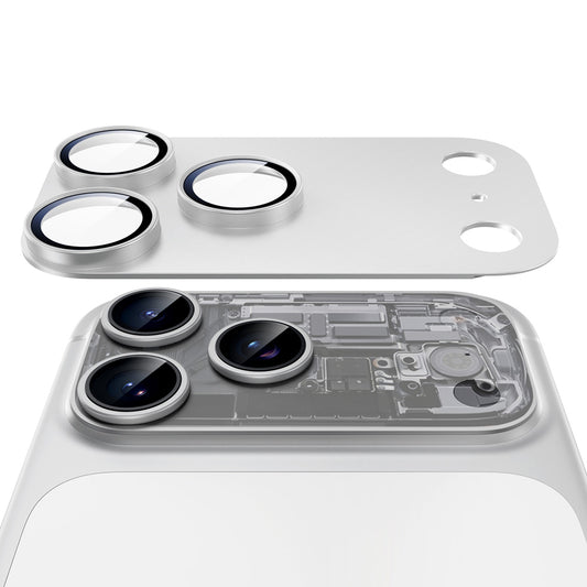 ESR Armorite Pro hátlapi kamera védőfólia Apple iPhone 18 Pro Max készülékhez, edzett üveg, ezüst