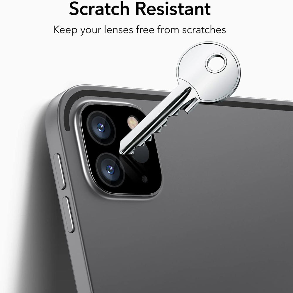 ESR hátsó kamera védőfólia Apple iPad Pro 13 (2024) / Pro 11 (2022) / Pro 12.9 (2022) készülékekhez, Edzett üveg, 2 darabos készlet, Fekete