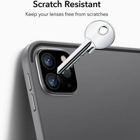 ESR hátsó kamera védőfólia Apple iPad Pro 13 (2024) / Pro 11 (2022) / Pro 12.9 (2022) készülékekhez, Edzett üveg, 2 darabos készlet, Fekete