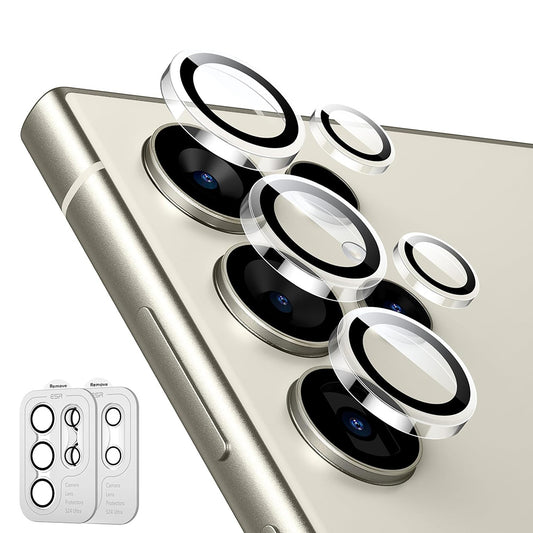 ESR hátlapi kamera védőfólia Samsung Galaxy S24 Ultra S928-hoz, edzett üveg, 2 darabos készlet, átlátszó