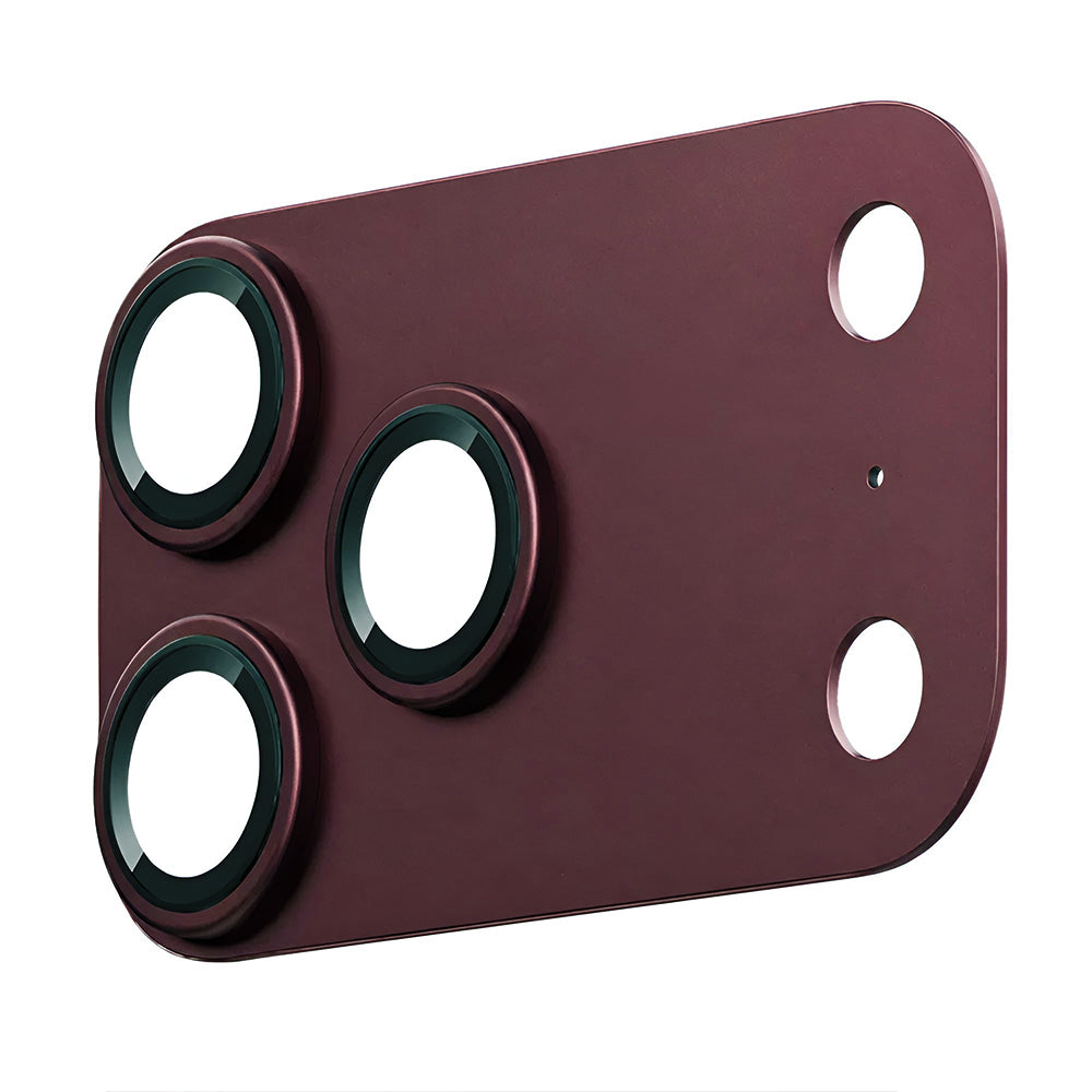 Lito Crown Halo AR + AF hátlapi kamera védőfólia Apple iPhone 18 Pro Max készülékhez, edzett üveg, bordó