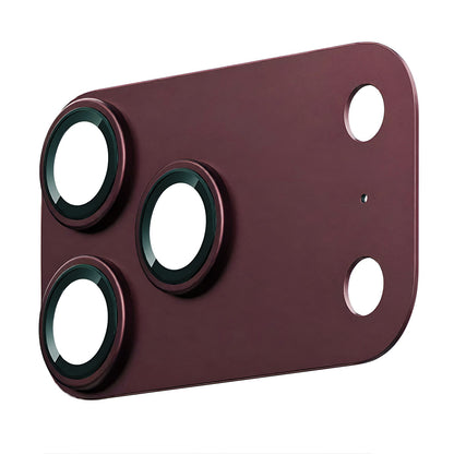 Lito Crown Halo AR + AF hátlapi kamera védőfólia Apple iPhone 18 Pro Max készülékhez, edzett üveg, bordó
