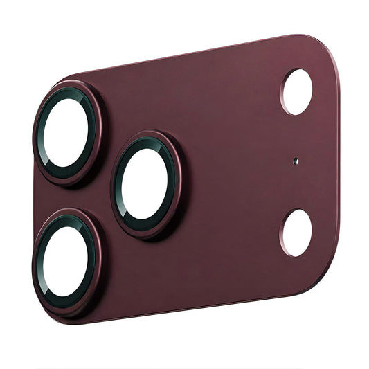 Lito Crown Halo AR + AF hátlapi kamera védőfólia Apple iPhone 18 Pro Max készülékhez, edzett üveg, bordó