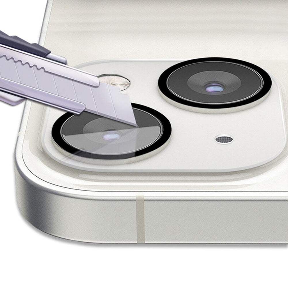 Lito S+ hátlapi kamera védőfólia Apple iPhone 14 Plus / 14 készülékhez, edzett üveg, fekete