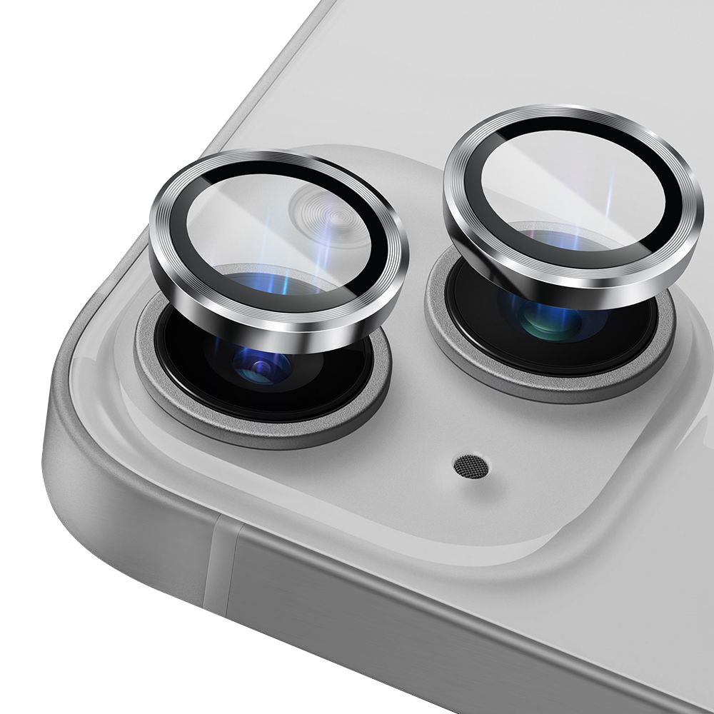 Lito S+ hátlapi kamera védőfólia Apple iPhone 14-hez, edzett üveg, ezüst