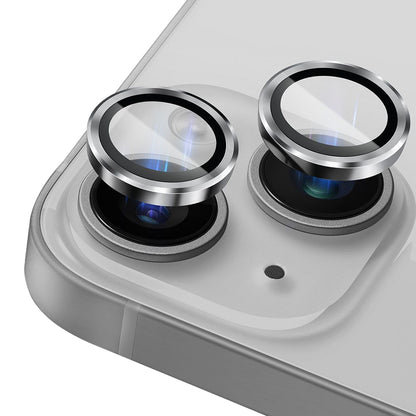 Lito S+ hátlapi kamera védőfólia Apple iPhone 14-hez, edzett üveg, ezüst