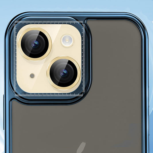 Lito S+ hátlapi kamera védőfólia Apple iPhone 14-hez, edzett üveg, sárga