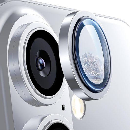 Lito S+ hátlapi kamera védőfólia Apple iPhone 16 Plus / 16 készülékhez, edzett üveg, ezüst