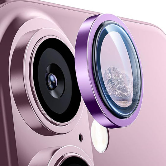 Lito S+ hátlapi kamera védőfólia Apple iPhone 16 Plus / 16 készülékhez, edzett üveg, rózsaszín