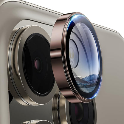 Lito S+ hátlapi kamera védőfólia Apple iPhone 16 Pro Max / 16 Pro készülékhez, edzett üveg, bronz