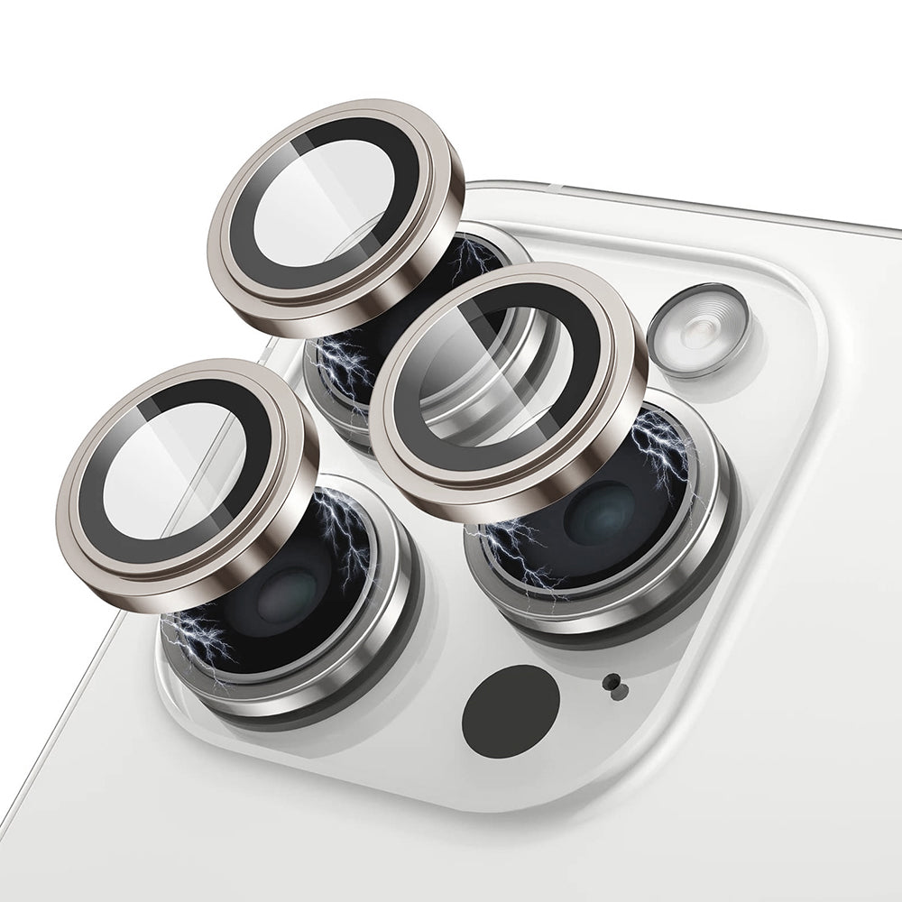 Lito S+ hátsó kamera védőfólia Apple iPhone 17 Pro Max / 17 Pro készülékhez, Edzett üveg, Szürke