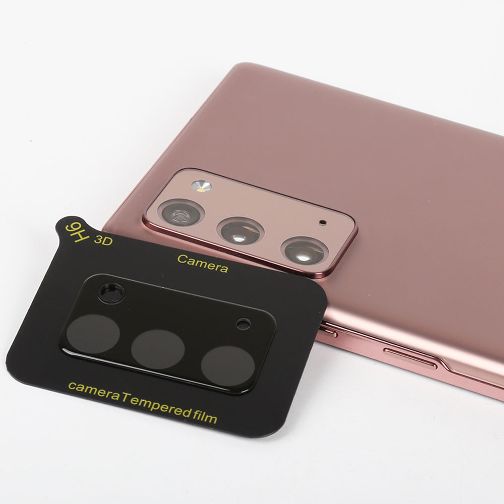 Lito S+ hátsó kamera védőfólia Samsung Galaxy Note 20 5G N981 / Note 20 N980 készülékhez, Edzett üveg, Fekete