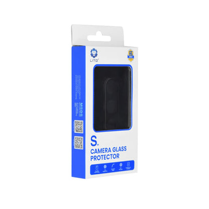 Lito S+ hátlapi kamera védőfólia Samsung Galaxy S24+ S926-hoz, edzett üveg, fekete