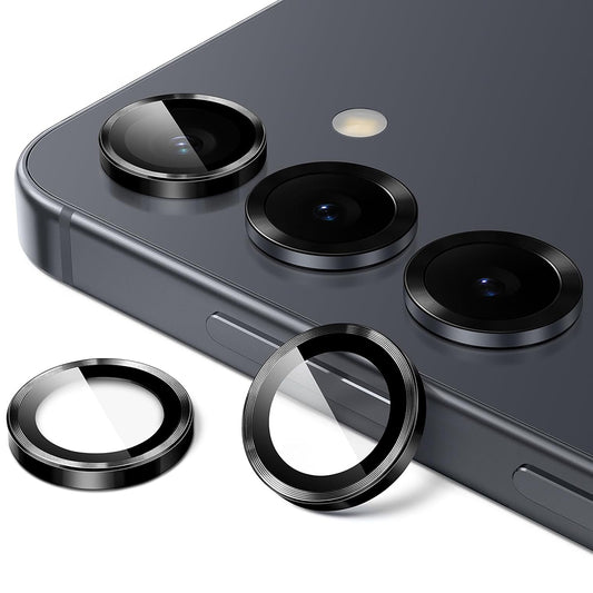 Lito S+ hátsó kamera védőfólia Samsung Galaxy S26 Plus / S26 készülékhez, Edzett üveg, Fekete