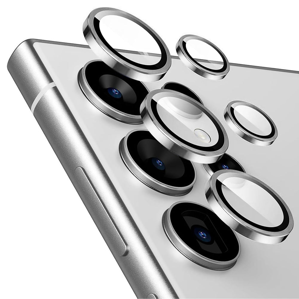 Lito S+ hátsó kamera védőfólia Samsung Galaxy S26 Ultra S948-hoz, Edzett üveg, Ezüst