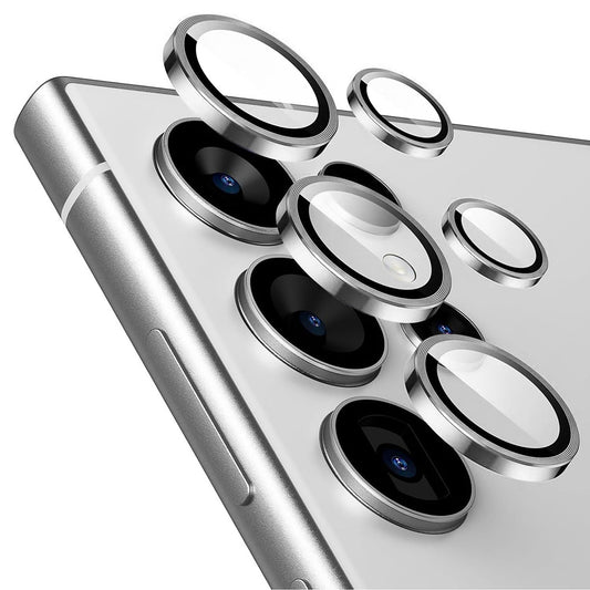 Lito S+ hátsó kamera védőfólia Samsung Galaxy S26 Ultra készülékhez, Edzett üveg, Ezüst