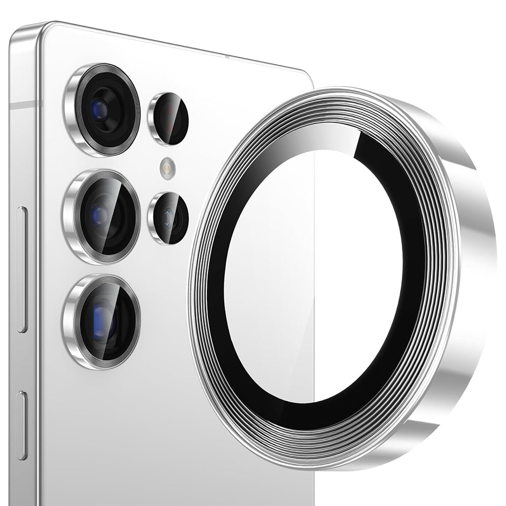 Lito S+ hátsó kamera védőfólia Samsung Galaxy S26 Ultra S948-hoz, Edzett üveg, Ezüst