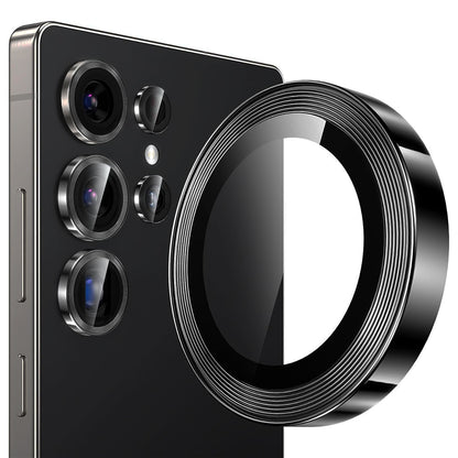 Lito S+ hátsó kamera védőfólia Samsung Galaxy S26 Ultra S948-hoz, Edzett üveg, Fekete