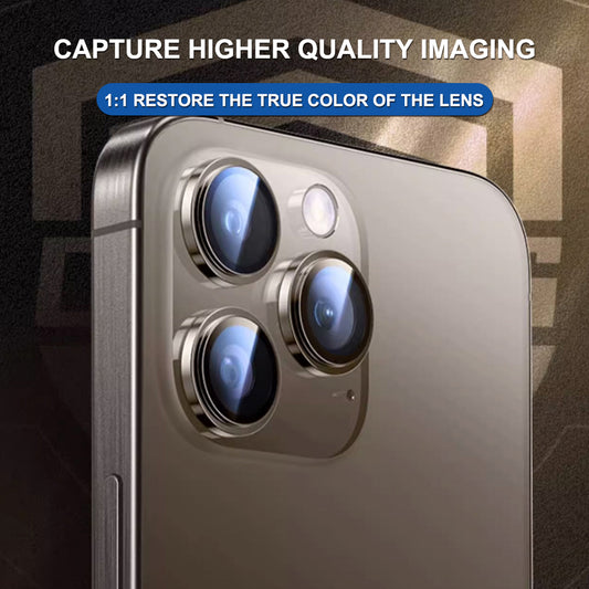 Hátsó kamera védőfólia Lito Titanium AR Apple iPhone 17 Air-hez, Edzett üveg, Kék