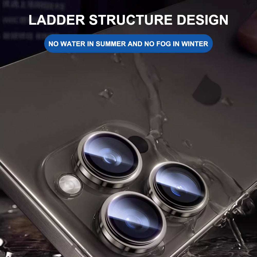 Hátsó kamera védőfólia Lito Titanium AR Apple iPhone 17 Air-hez, Edzett üveg, Ezüst