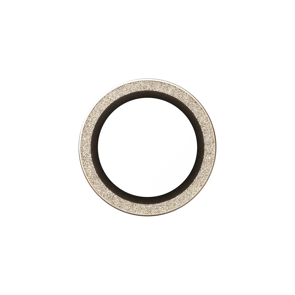 Védőfólia PanzerGlass Hoops Glitter az Apple iPhone 17 Air hátsó kamerájához, Edzett üveg, Arany színű