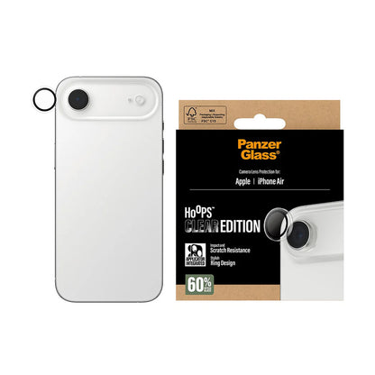 Védőfólia PanzerGlass Hoops az Apple iPhone 17 Air hátsó kamerájához, Edzett üveg, Átlátszó