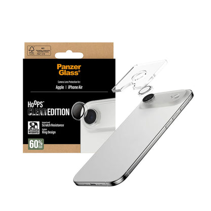 Védőfólia PanzerGlass Hoops az Apple iPhone 17 Air hátsó kamerájához, Edzett üveg, Átlátszó