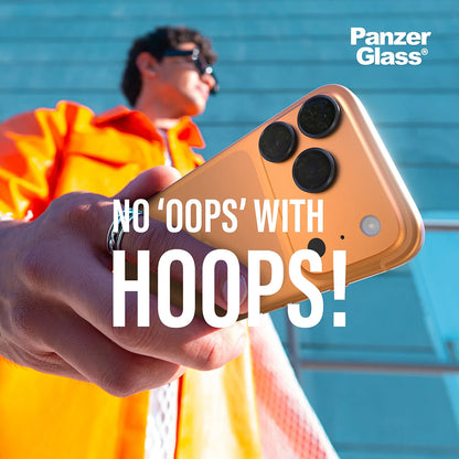 Védőfólia PanzerGlass Hoops az Apple iPhone 17 Pro hátsó kamerájához, Edzett üveg, Átlátszó