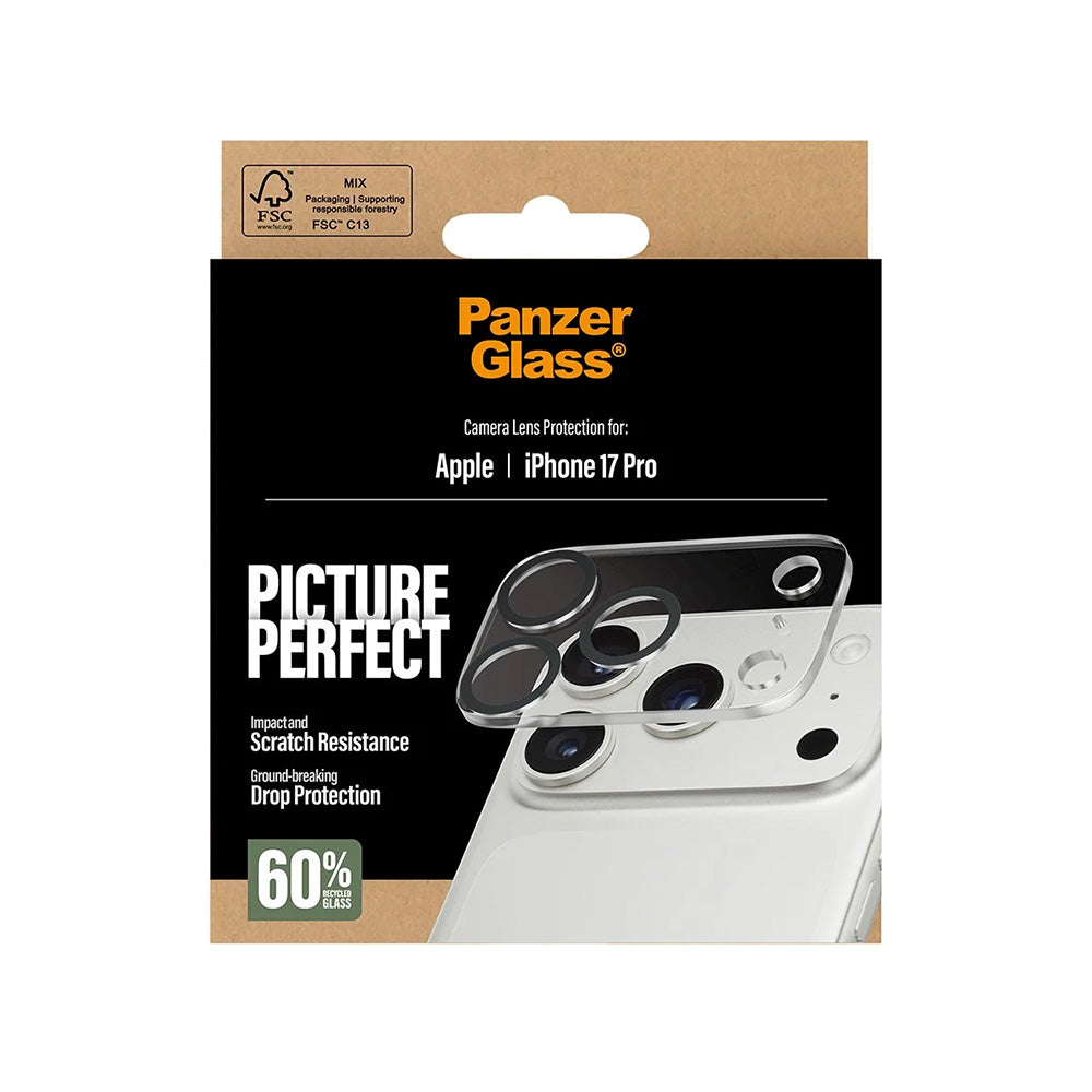 PanzerGlass PicturePerfect hátsó kamera védőfólia Apple iPhone 17 Pro-hoz, Edzett üveg, Átlátszó