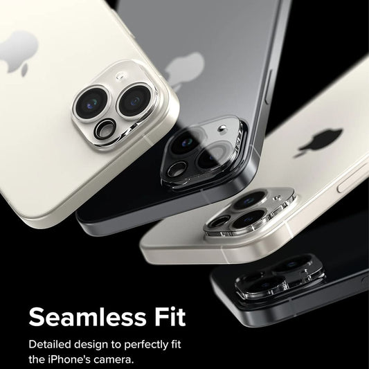 Ringke hátsó kamera védőfólia Apple iPhone 15 Plus / 15 készülékhez, Edzett üveg, 2 darabos készlet, Átlátszó