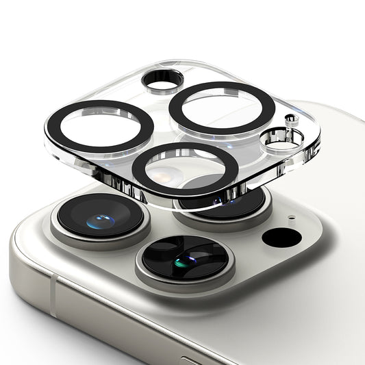 Ringke hátsó kamera védőfólia Apple iPhone 16 Pro Max / 16 Pro készülékhez, Edzett üveg, 2 darabos készlet, Átlátszó