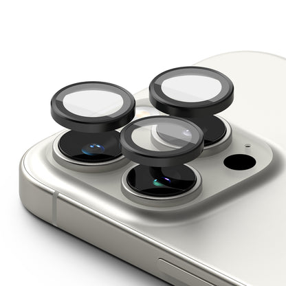 Védőfólia Ringke hátsó kamera számára Apple iPhone 16 Pro Max / 16 Pro, Edzett üveg, 2 darabos készlet, Fekete