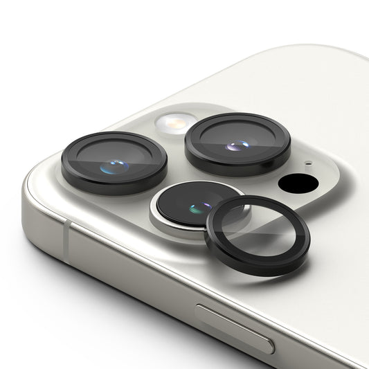 Védőfólia Ringke hátsó kamera számára Apple iPhone 16 Pro Max / 16 Pro, Edzett üveg, 2 darabos készlet, Fekete