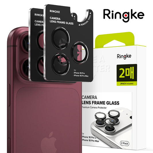 Ringke hátlapi kamera védőfólia Apple iPhone 18 Pro / 18 Pro Max készülékhez, edzett üveg, 2 darabos készlet, átlátszó