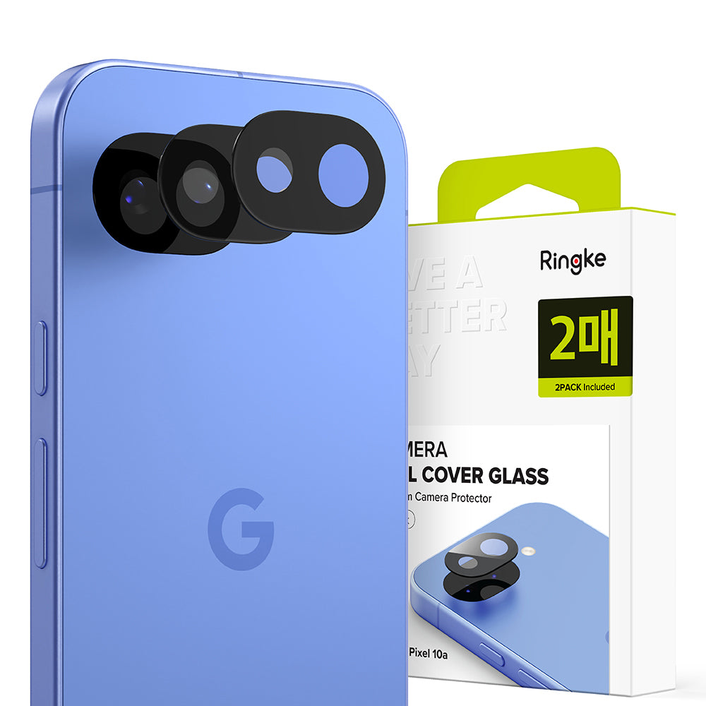Ringke hátsó kamera védőfólia Google Pixel 10a-hoz, Edzett üveg, 2 darabos készlet, Átlátszó