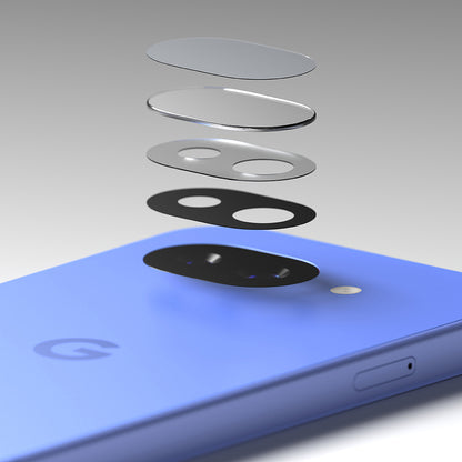 Ringke hátsó kamera védőfólia Google Pixel 10a-hoz, Edzett üveg, 2 darabos készlet, Átlátszó