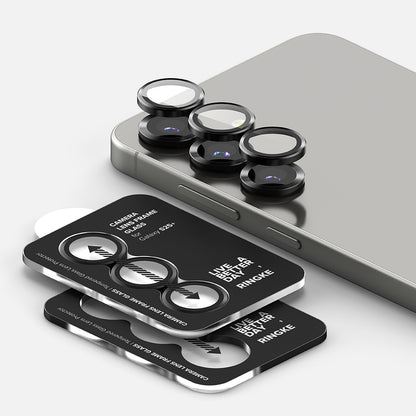Ringke hátsó kamera védőfólia Samsung Galaxy S25 S931-hez, Edzett üveg, Fekete