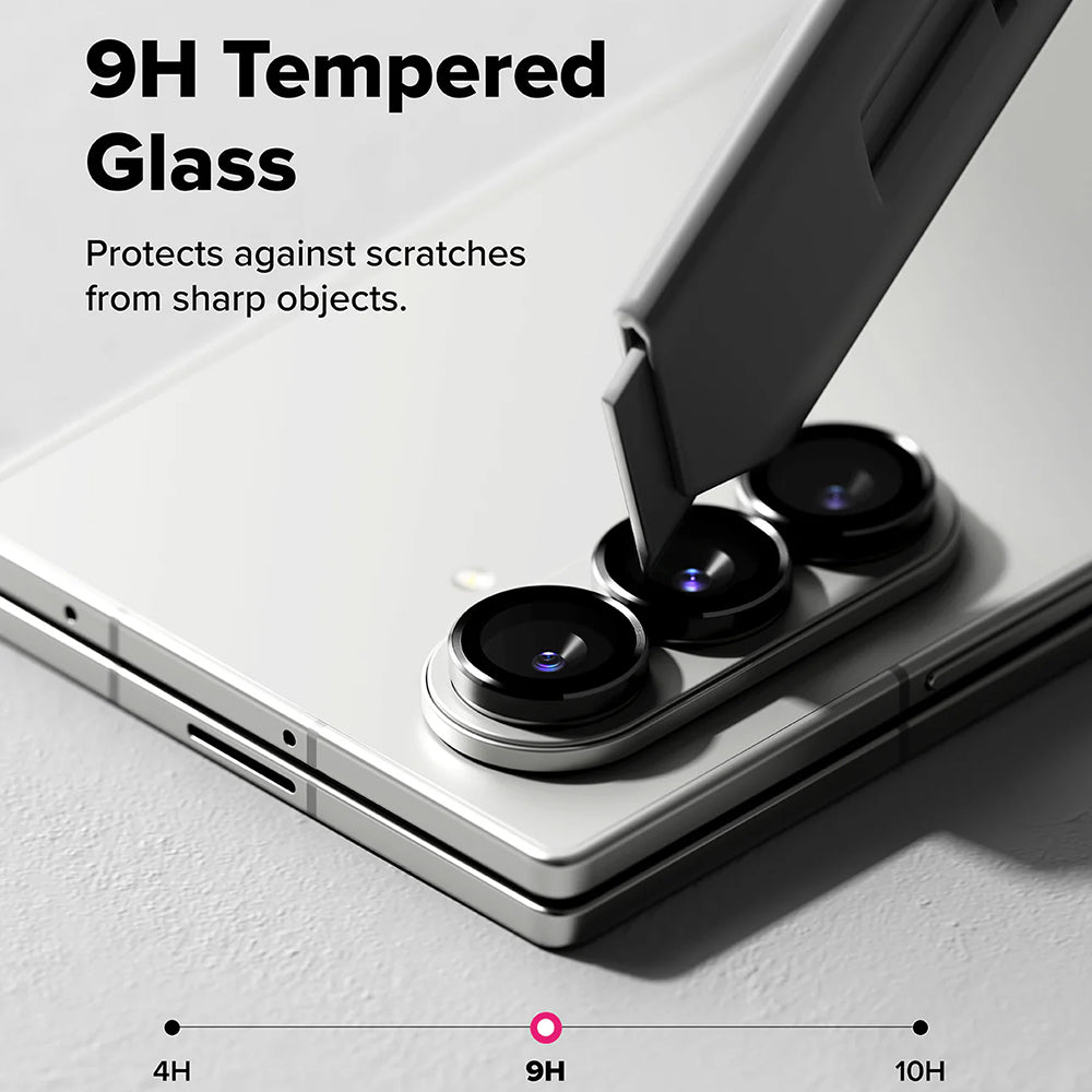 Ringke hátsó kamera védőfólia Samsung Galaxy Z Fold7 F966-hoz, Edzett üveg, 2 darabos készlet, Fekete