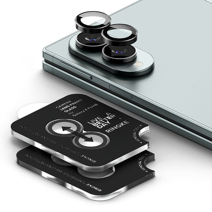 Ringke hátlapi kamera védőfólia Samsung Galaxy Z Fold8 F971-hez, edzett üveg, 2 darabos készlet, fekete