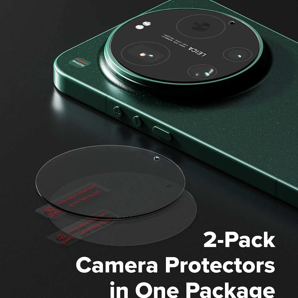 Ringke hátlapi kamera védőfólia Xiaomi 17 Ultra-hoz, edzett üveg, 2 darabos készlet, átlátszó